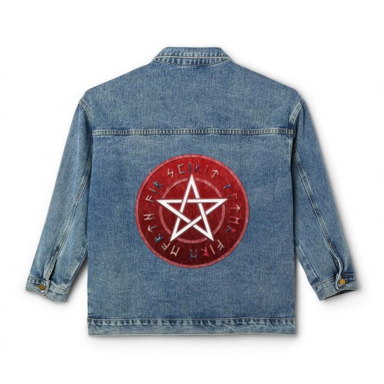 Discover wiccan pentagram Classic Women's Denim Jackets