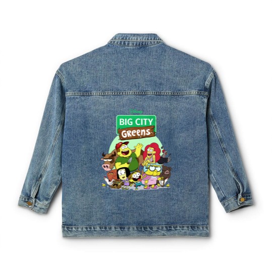 Discover Big City Greens Classic Women's Denim Jackets Big City Greens Family Classic Women's Denim Jackets Cricket Green Tilly Green Bill Green Classic Women's Denim Jackets