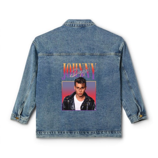 Discover Retro Johnny Depp Classic Women's Denim Jackets, Johnny Depp Merch Classic Women's Denim Jackets