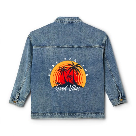 Discover Here For The Good V - Good V - Classic Women's Denim Jackets