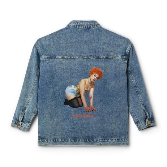 Discover Ice Spice Retro Classic Women's Denim Jackets, Ice Spice Classic Women's Denim Jackets, Ice Spice Merch