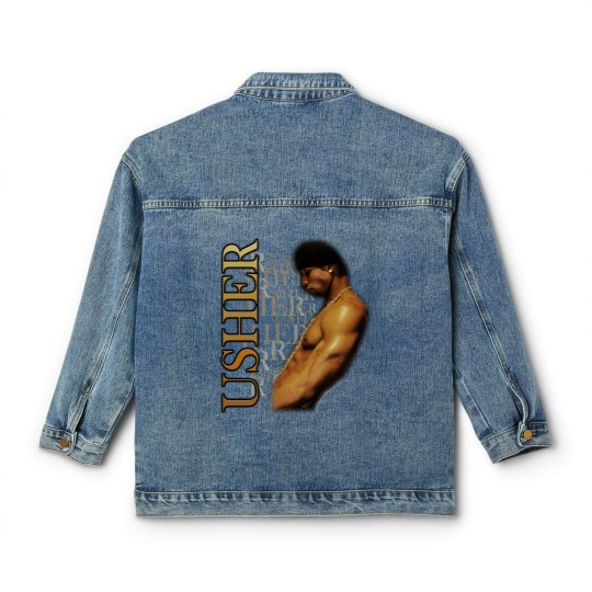 Discover Usher Band Tees  Rap Tees  Vintage Vintage 00s Usher Rap Unisex Classic Women's Denim Jackets
