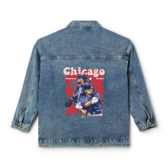 Discover Willson Contreras Men's Cotton Classic Women's Denim Jackets  Chicago Baseball Willson Contreras