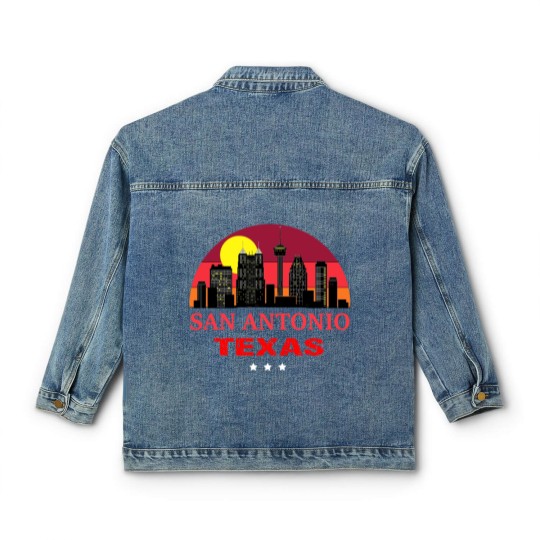Discover Vintage San Antonio USA Souvenir Classic Women's Denim Jackets