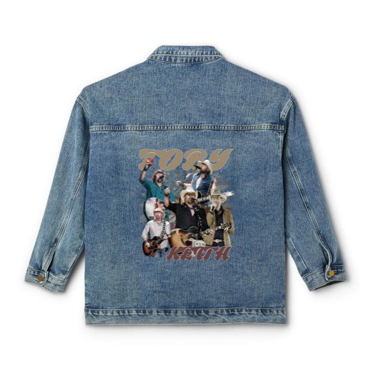 Discover Toby Keith Vintage Classic Women's Denim Jackets, Toby Keith Country Music Classic Women's Denim Jackets, Memorial Toby Retro