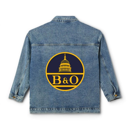 Discover Vintage B&O railroad logo - Railroad - Classic Women's Denim Jackets