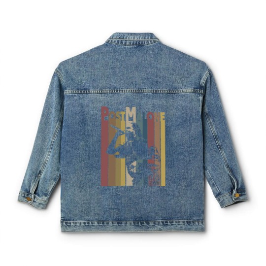 Discover Post Malone Rap Twelve Carat Tour Classic Women's Denim Jackets, Post Malone Classic Women's Denim Jackets, Post Malone Merch