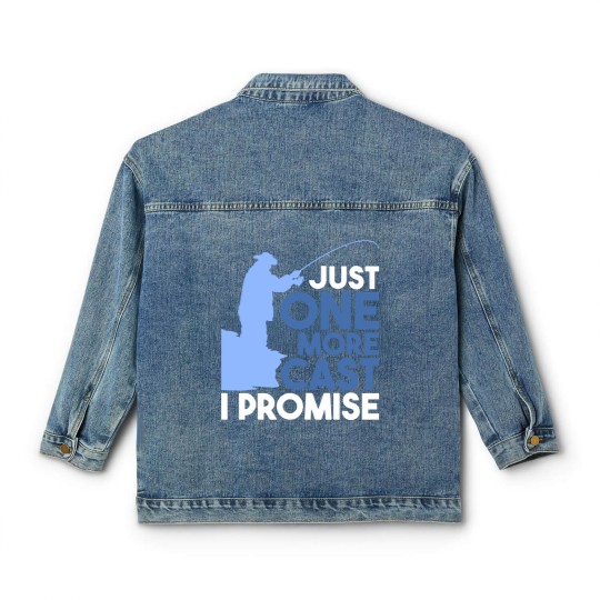 Discover Fishing - Just One More Cast Classic Women's Denim Jackets