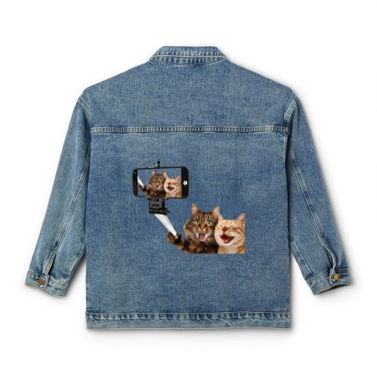 Discover CATS SELFIE PHOTO Classic Women's Denim Jackets