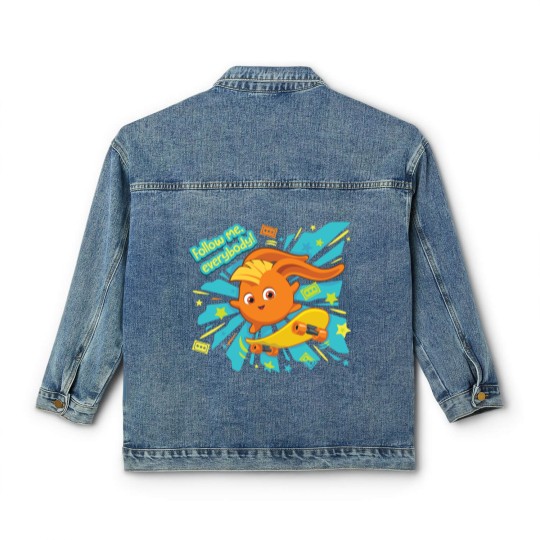 Discover Sunny Bunnies - Follow Me Everybody Classic Women's Denim Jackets