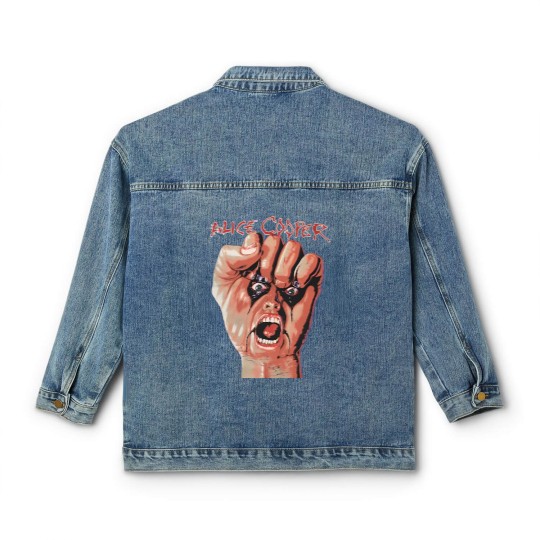 Discover Alice Cooper Tour Rock Music Classic Women's Denim Jackets, Alice Cooper, Raise Your Fist and Yell Classic Women's Denim Jackets
