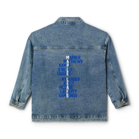 Discover Maple Leafs Wordle 2023 Maple Leafs Wordle 2023 Classic Women's Denim Jackets