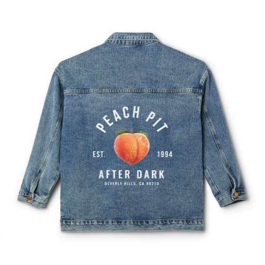 Discover Peach P After Dark - modern vintage logo - Peach P - Classic Women's Denim Jackets