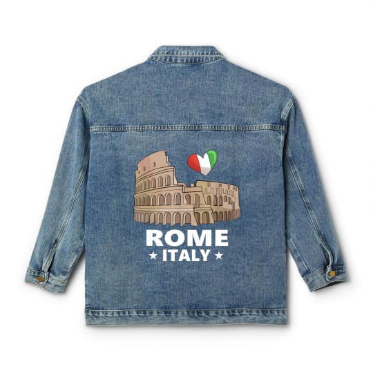 Discover I Love Rome Italy Colosseum Classic Women's Denim Jackets