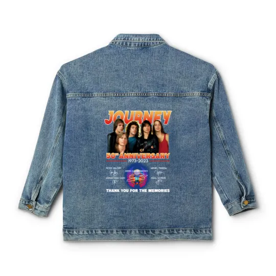 Discover Journey Freedom Tour 2023 50th Anniversary Signature Classic Women's Denim Jackets