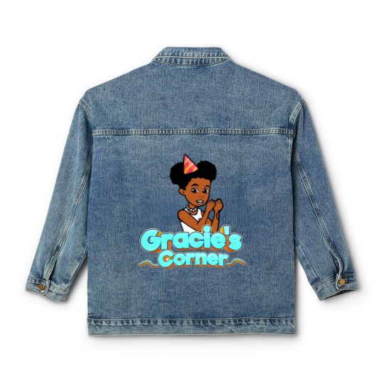 Discover Gracies Family Corner Cute Phonic_s Song Classic Women's Denim Jackets