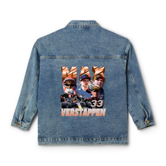 Discover Max Ver stappen Vintage Classic Women's Denim Jackets, Ver stappen Racing Classic Women's Denim Jackets