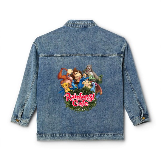 Discover Sweet Food in Rainforest Cafe 2 Restaurant Classic Women's Denim Jackets