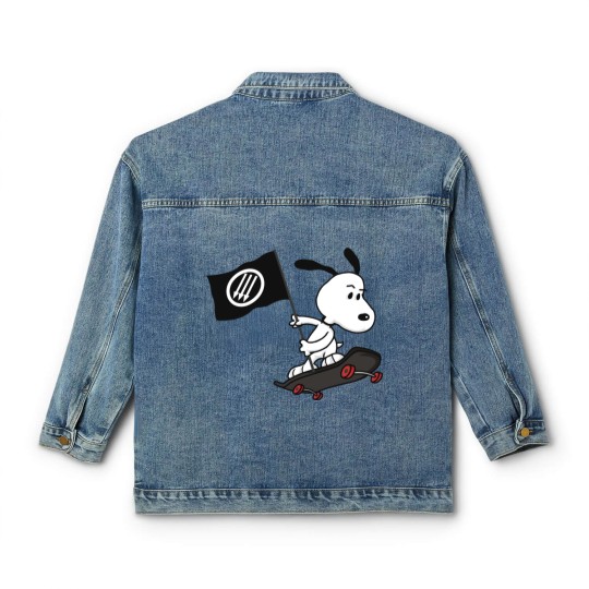 Discover Antifa anti-fascist dog Classic Women's Denim Jackets