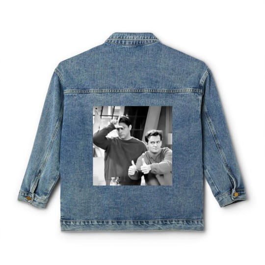 Discover Chand.ler Retro Friends Classic Women's Denim Jackets , Chand.ler Bing graphic Classic Women's Denim Jackets