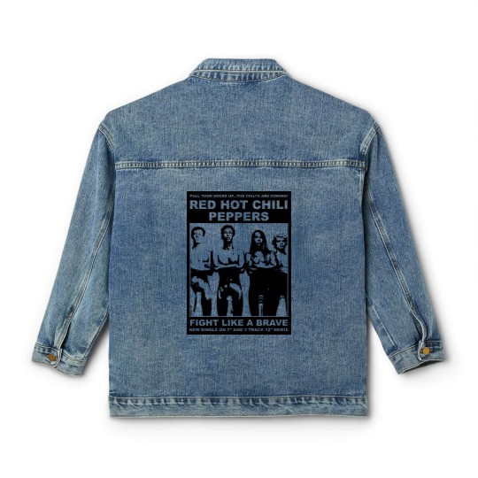 Discover Red Hot Chili 90s Vintage Style Unisex Classic Women's Denim Jackets, RHCP Classic Women's Denim Jackets