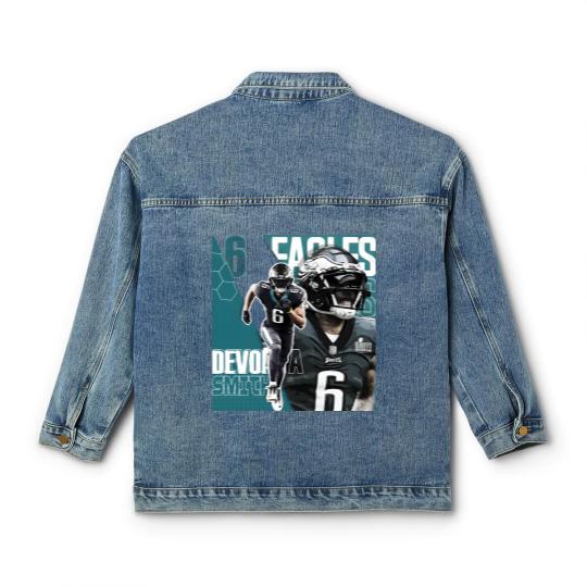 Discover DeVonta Smith Football DesignEagles Classic Women's Denim Jackets