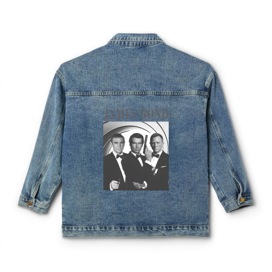 Discover James Bond Movie Classic Women's Denim Jackets, James Bond Classic Women's Denim Jackets, Vintage Classic Women's Denim Jackets