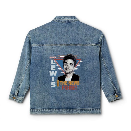 Discover Vintage 1986 Huey Lewis and the News Pop Rock Classic Women's Denim Jackets