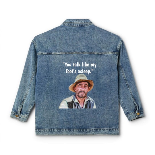 Discover Vintage TV Westerns Festus Gunsmoke "You Talk Like My Foot's Asleep"  Classic Women's Denim Jackets Classic Women's Denim Jackets