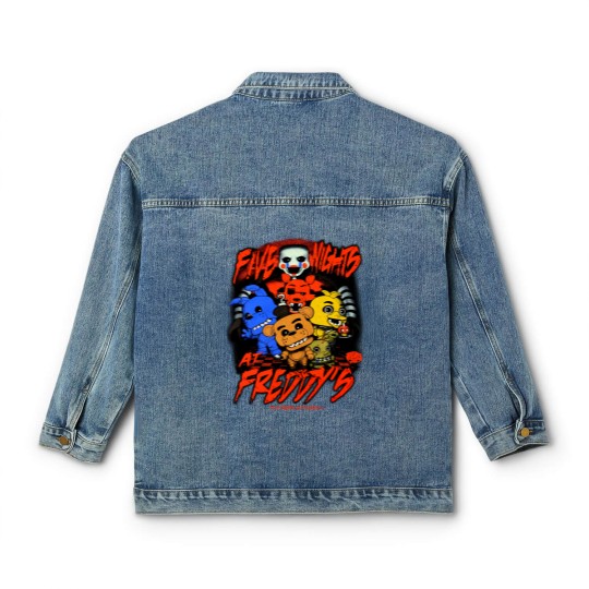 Discover Five Nights at Freddy's Freddy & Friends Funko Pop Classic Women's Denim Jackets