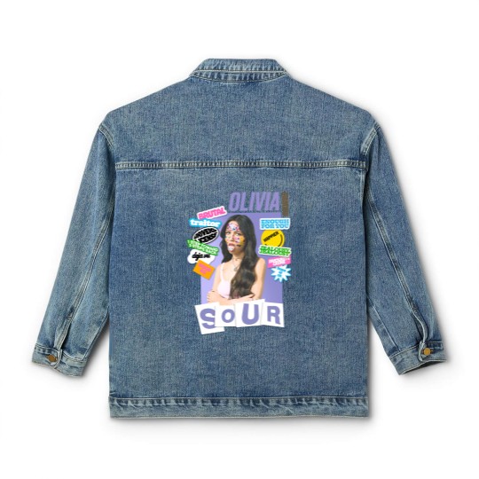 Discover Vintage Olivia Rodrigo Classic Women's Denim Jackets, Olivia Rodrigo Sour Tour Music Classic Women's Denim Jackets