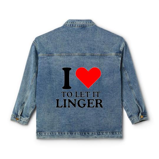 Discover LET IT LINGER , I love to let it linger by the cranberries Classic Women's Denim Jackets