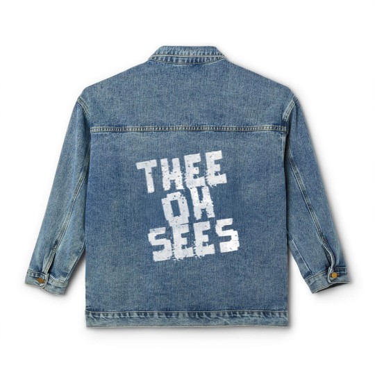 Discover Thee Oh Sees  Merch  Thee Oh Sees  Merch Classic Women's Denim Jackets