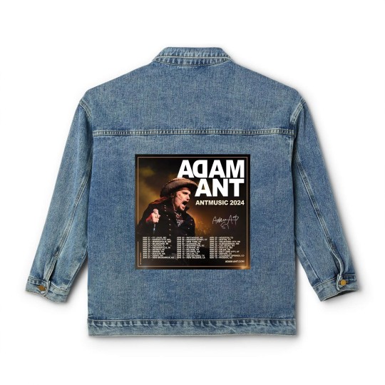 Discover Adam Ant Autumn 2024 UK ANTMUSIC Tour Unisex Classic Women's Denim Jackets