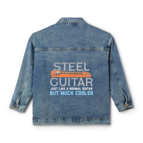 Discover Steel Guitar For Guitar Player Classic Women's Denim Jackets