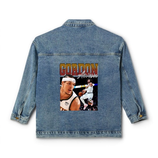 Discover Aaron Gordon Vintage Classic Women's Denim Jackets, Legend Professional Basketball Players Classic Women's Denim Jackets