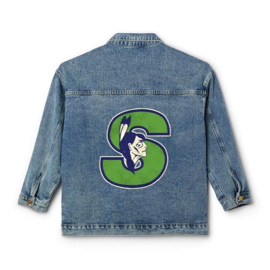 Discover Springfield Indians Retro Defunct Ice Hockey (1) Classic Women's Denim Jackets