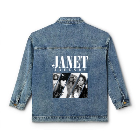 Discover Janet Jackson Signature Classic Women's Denim Jackets, 90s Vintage Janet Jackson Classic Women's Denim Jackets