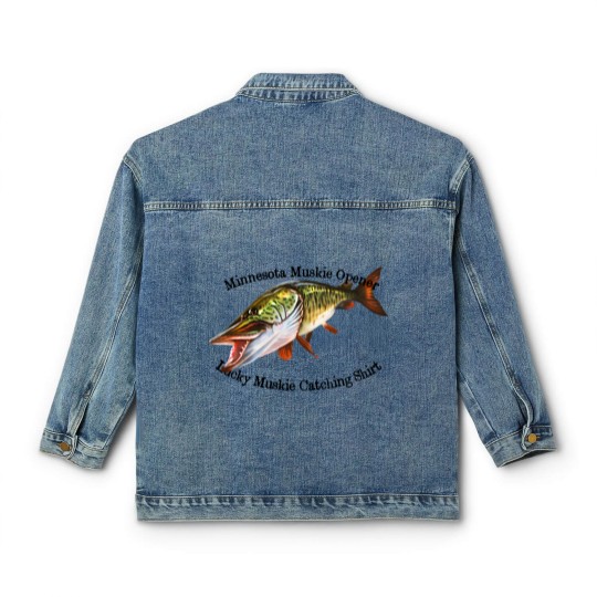 Discover Minnesota Muskie Fishing Opener Classic Women's Denim Jackets