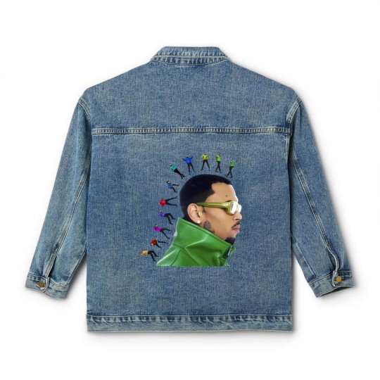 Discover Chris Brown 11:11 Tour 2024 Classic Women's Denim Jackets, Chris Brown Fan Classic Women's Denim Jackets, Chris Brown 2024 Classic Women's Denim Jackets
