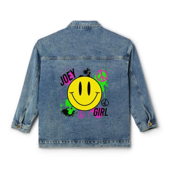 Discover Joey Girl NKOT Block Classic Women's Denim Jackets, Joey McIntyre, New Kids on Block, Retro, 80s, 90s Short-Sleeve Classic Women's Denim Jackets