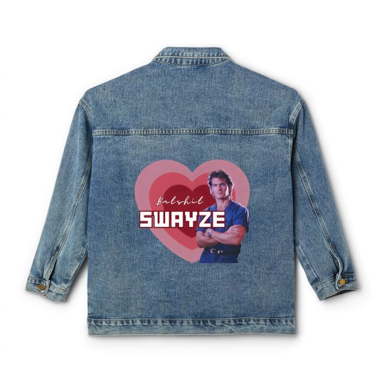 Discover Batshit Swayze Patrick Swayze Superfan Classic Women's Denim Jackets