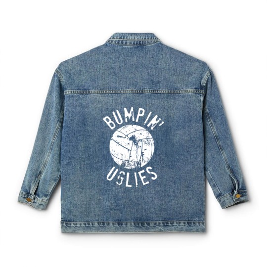 Discover Volleyball Team Classic Women's Denim Jackets For Men & Women - Bumpin' Uglies - Bumping Uglies Classic Women's Denim Jackets