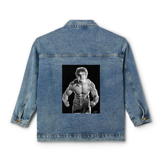 Discover Incredible Hulk watercolour painting Classic Women's Denim Jackets
