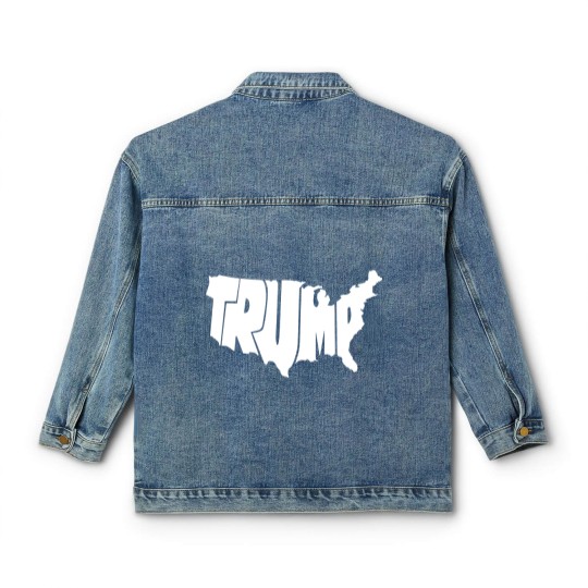 Discover Trump Classic Women's Denim Jackets, FJB , President Trump Classic Women's Denim Jackets, Trump USA Map Classic Women's Denim Jackets, Trump Flag, Trump Flag Classic Women's Denim Jackets