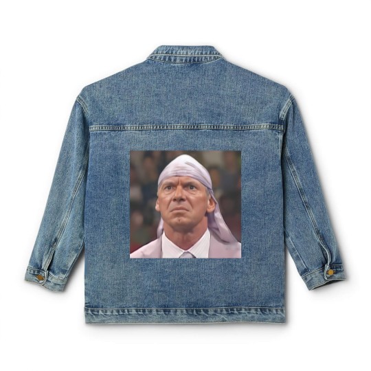 Discover Vince Mcmahon Durag Wrestling Fan Classic Women's Denim Jackets