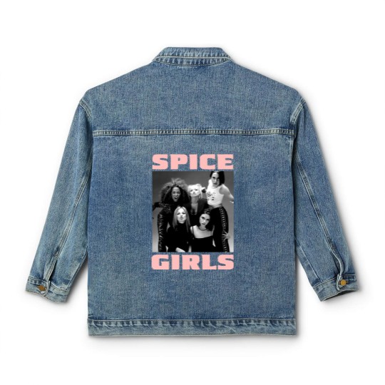 Discover Vintage 90s Spice Girls Graphic Unisex Black Classic Women's Denim Jackets