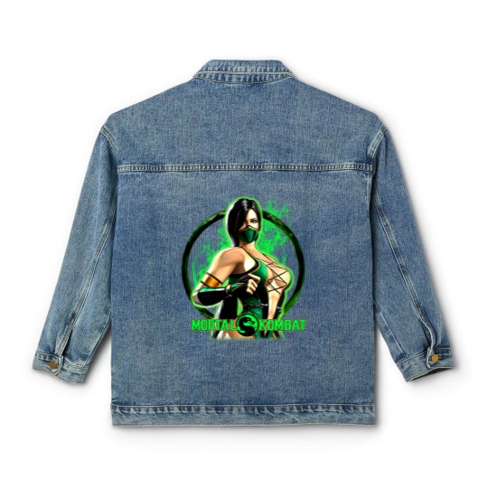 Discover Mortal Kombat Jade Classic Women's Denim Jackets, Mortal Kombat Classic Women's Denim Jackets Fan Gifts, Jade Classic Women's Denim Jackets, Mortal Kombat Game Classic Women's Denim Jackets