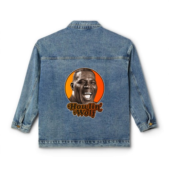 Discover Retro Howlin&39; Wolf Tribute Classic Women's Denim Jackets