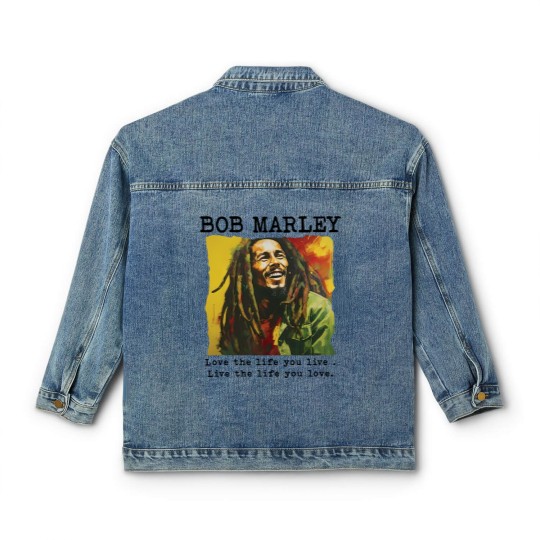 Discover Every Little Thing Gonna Be Alright Bob Marley Classic Women's Denim Jackets